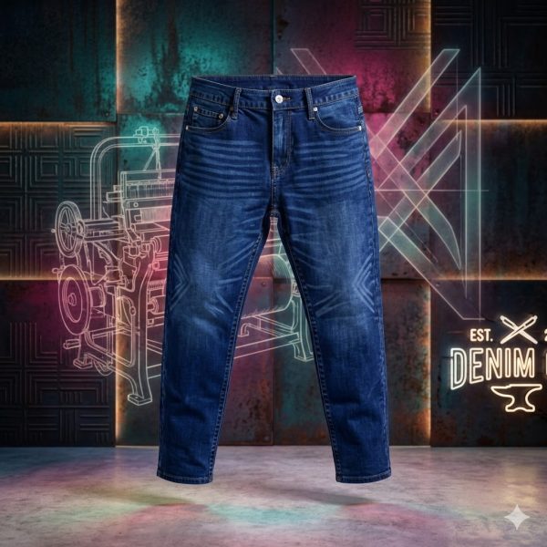 American Eagle জেট ব্ল্যাক হেভি স্টিচ ডেনিম প্যান্ট